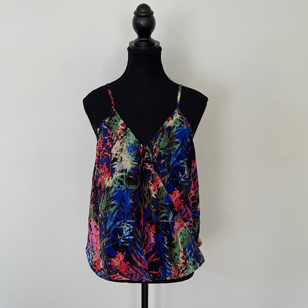 Multi colored  dressy tank top